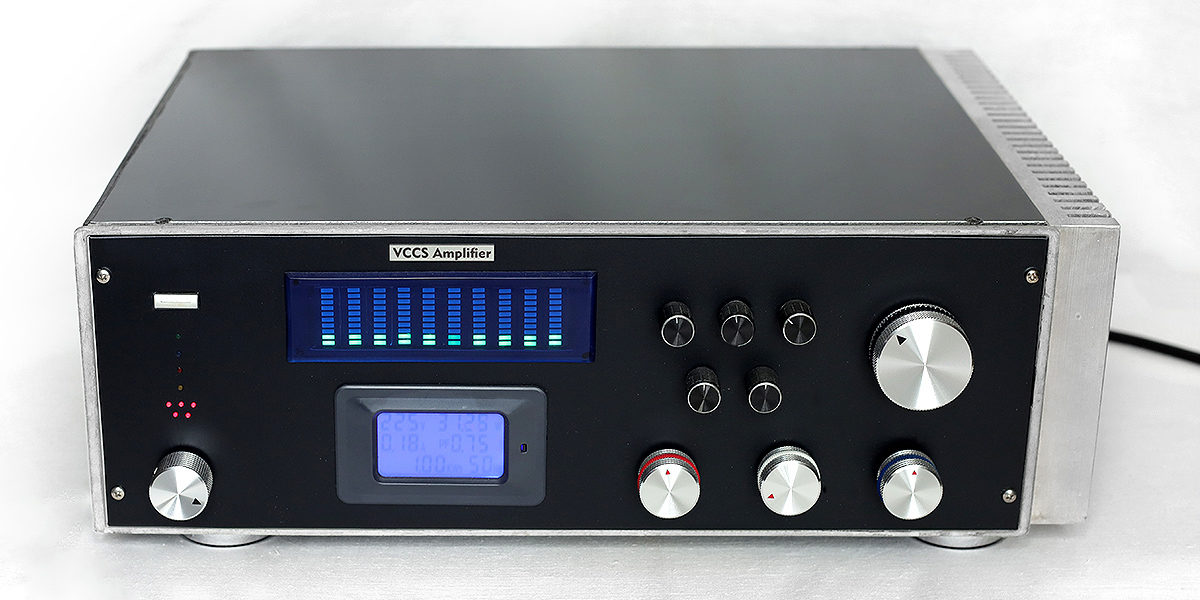 JBA-005 (5 channel). VCCS audio Amplifier (voltage-controlled current source, ИТУН). Class A+B. Three band EQ (+/- 20dB). 5 inputs (incl.”Phono”). Trans ~250W (+/- 45V). Hand made 2018. Weight-9,5kg. 430x150x350mm (unavailable)